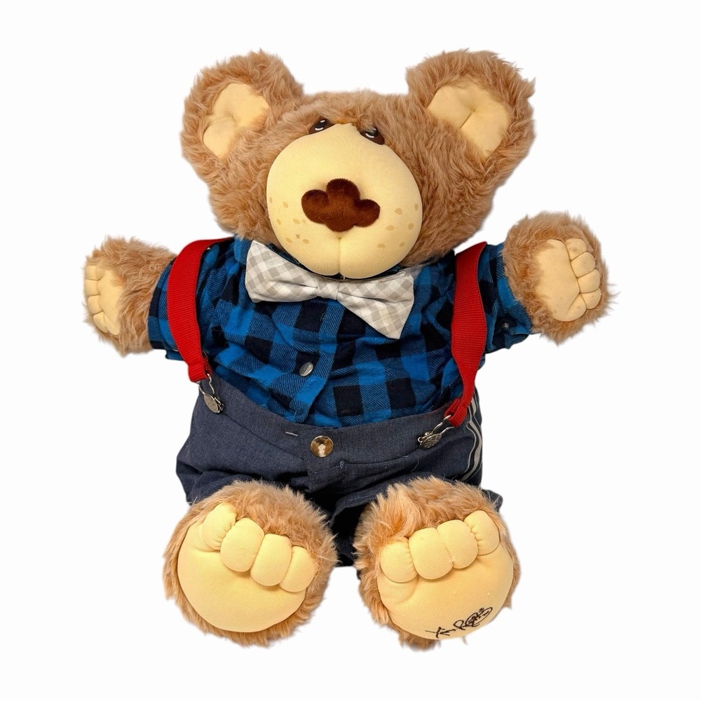 Vintage 1986 Furskins Farrell Furskin Xavier Roberts 22" Teddy Bear Postmaster‎